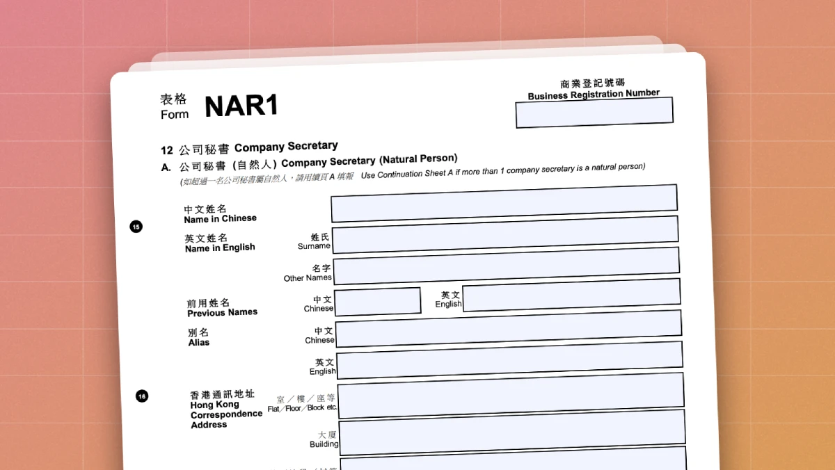 Nar1 Company Secretary